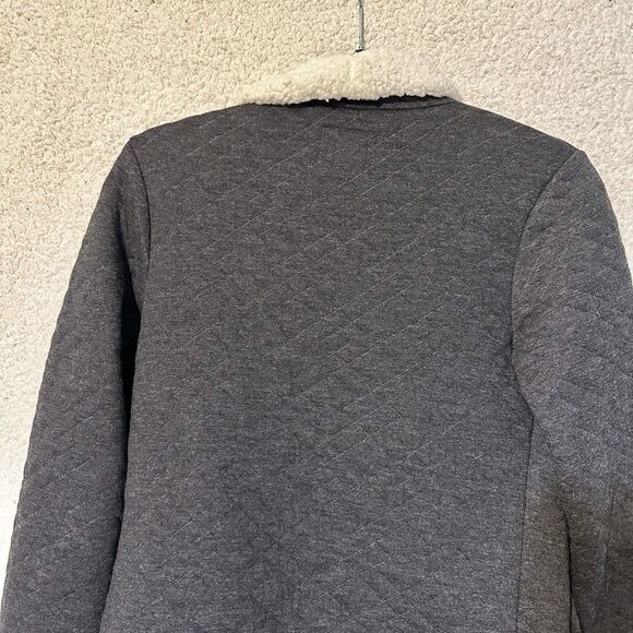 Billabong Sherpa Quilted Jacket Women's Casual Navy Blue Open Front Small - Picture 14 of 14